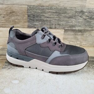 Rockport Works Pulse Tech Womens Work Shoes Sz 6 M Gray Leather Composite Toe